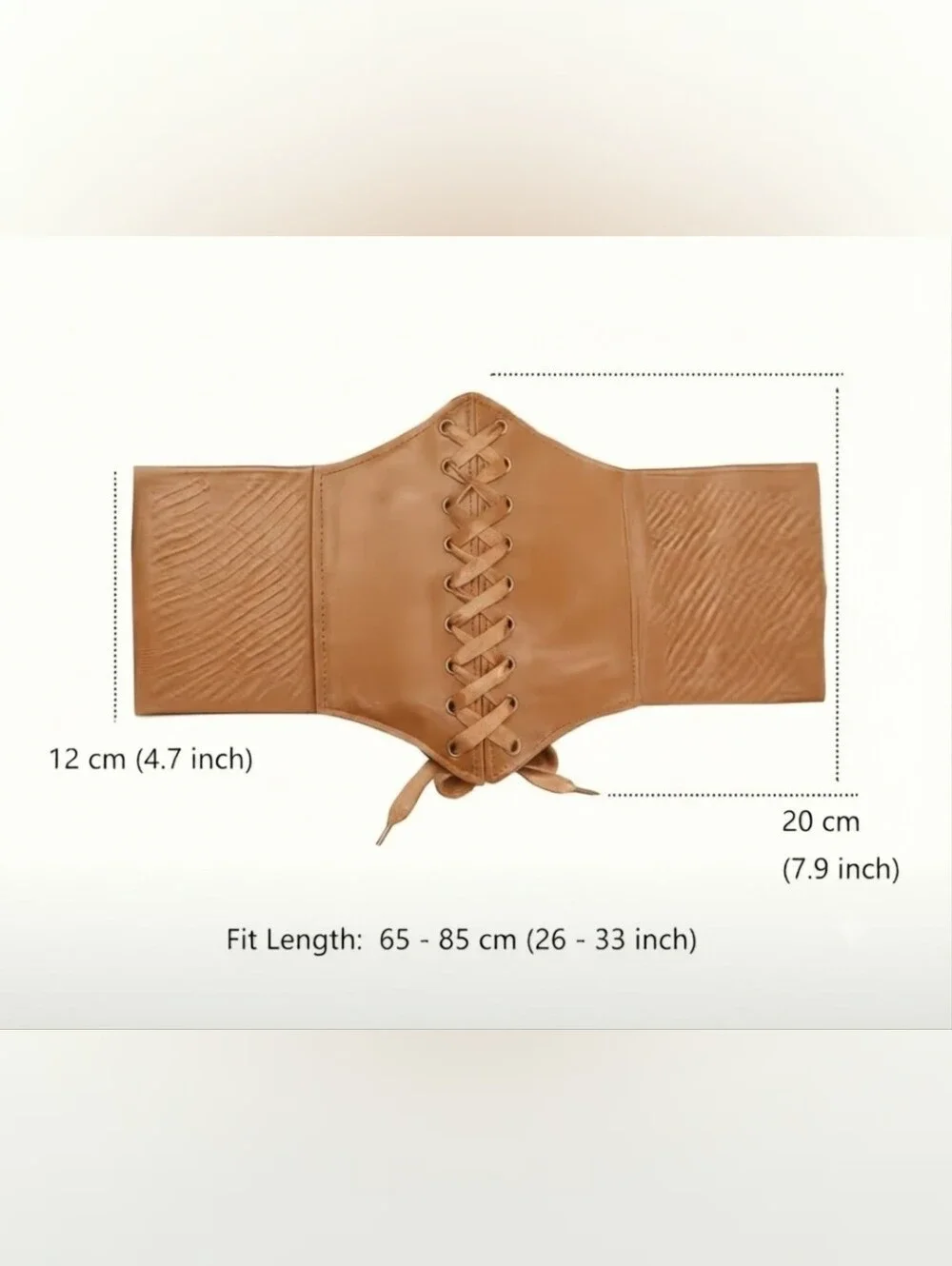 Corset Style Wide Girdle Fashion Elastic Faux Leather Skinny Elastic Waist‎ Belt